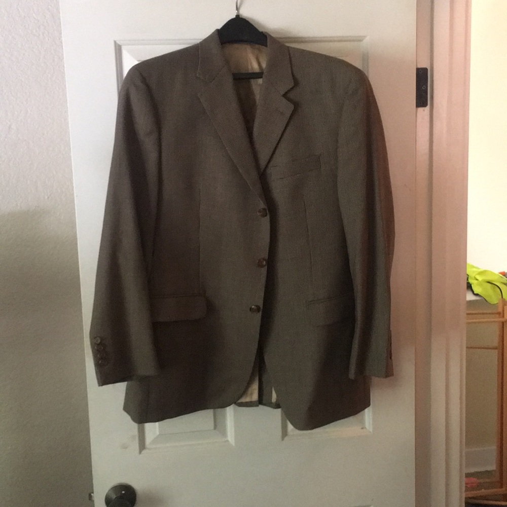 Brown suit jacket